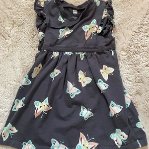 Tea Collection Butterfly Dress size 3t dark grey